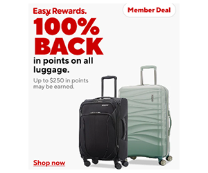 Free Luggage - Get 100% Back in Staples Easy Rewards!
