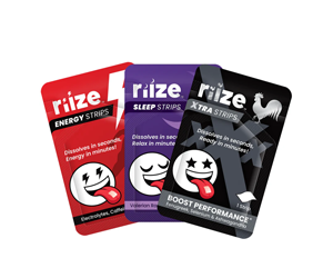 Free Riize Energy & Sleep Strips Sample Pack - Power Up and Wind Down Naturally!