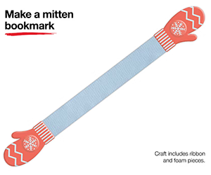 Free Mitten Bookmark Kids Craft at JCPenney