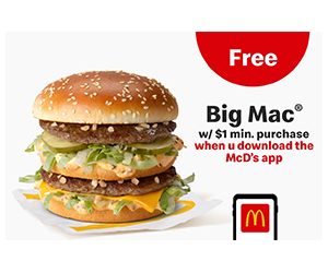 Free McDonald’s Big Mac