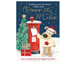 Free Custom Holiday Postcard plus free shipping with Moonpig