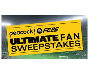 Win EA SPORTS FC 26 Game Prizes with the Peacock Ultimate Fan Sweepstakes