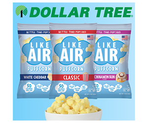 Free Four Bags Of Like Air Puffcorn After Rebate At Dollar Tree.