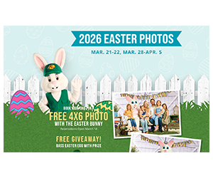 Free 4x6 Easter Bunny Photo at Bass Pro Shops