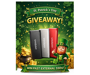 Win a 512GB Flash Drive in the VANSUNY Lucky March Giveaway