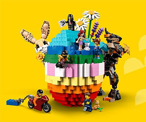 Free LEGO Easter Egg Hunt Sticker Rewards and Bunny Ear Headbands.