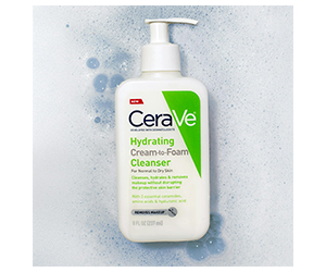 Free CeraVe Hydrating Cream-to-Foam Cleanser Sample