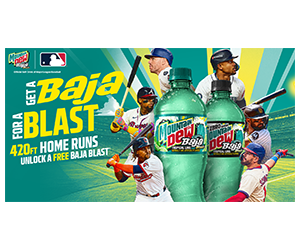 Free 20-oz Mountain Dew Baja Blast