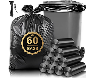 55-Gallon Heavy Duty Trash Bags at Walmart for $16.79 - Save $13.20