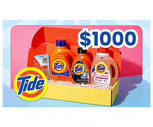 Win a $1,000 Tide Laundry Detergent Prize Package