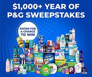 Free P&G brandSAVER Sweepstakes Entries