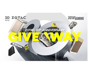 Win ZOTAC 20th Anniversary Gaming Gear