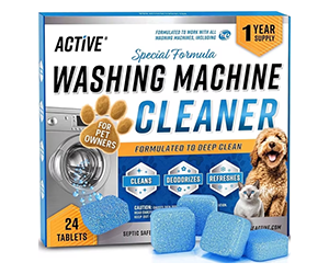 Active Pet Owner’s Washing Machine Cleaner at Walmart for $17.80 - Save $8.15