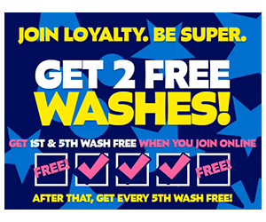 Free 2 Car Washes With Super Star Car Wash Loyalty