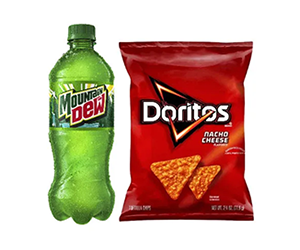 Free Doritos With a 20 oz Mountain Dew Purchase