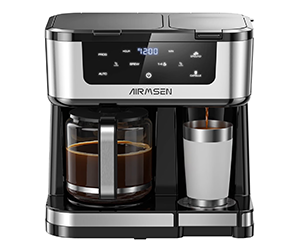 AIRMSEN 12-Cup Drip Coffee Maker at Walmart for $79.89 - Save $99.10