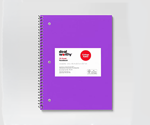 Target Dealworthy Spiral Notebooks for $0.35 - Save $0.64.
