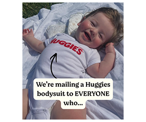 Free Huggies Bodysuit for Baby’s First Moments