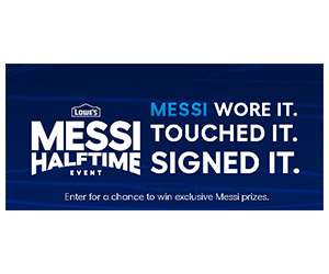 Win One-Of-A-Kind Messi Prizes From Lowe's