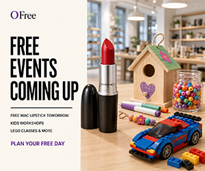 Free Events Coming Up: MAC Lipstick Tomorrow, Kids Workshops, LEGO Classes & More