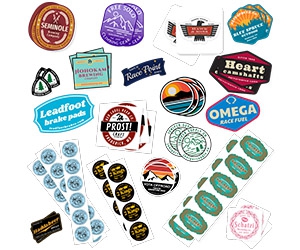 Free Sticker Samples from Comgraphx