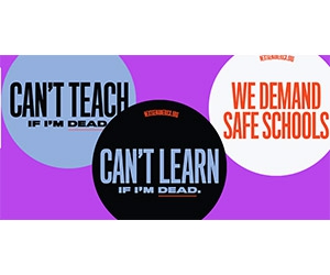 Free We Demand Safe Schools Stickers