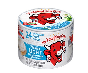 Free The Laughing Cow Light Creamy Swiss Spreadable Cheese 24 ct.