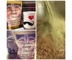 Free Smokers Tea And Lung Powder Sample From Golden Lung Tea
