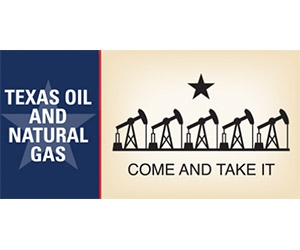 Free ”Texas Oil And Natural Gas” Sticker