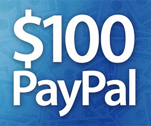 Free $100 PayPal Voucher