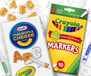 Win Crayola Markers And Kraft Mac & Cheese