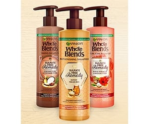Win New Garnier Whole Blends Sulfate Free Remedy Shampoo And Conditioner