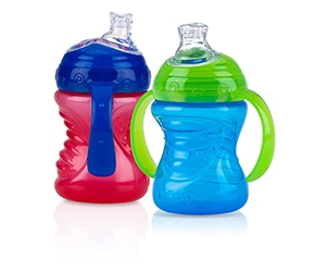 Free Nuby 3-Pack No-Spill Grip-n-Sip Cups