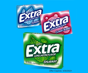 Free Extra Gum 15-Stick Slim Pack