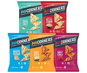 5 Free PopCorners Gluten-Free Chips Bags