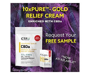 Free Pure Gold CBDa Muscle Cream From CTF