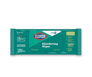 Free  2 Packs of Clorox Pro Disinfecting Wipes after Cash Back