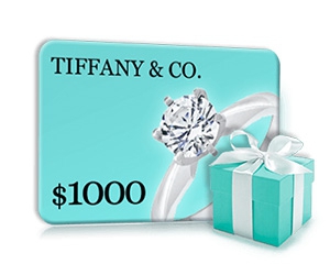 Free $1000 Tiffany Gift Card