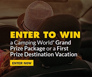 Win A Camper With $1500 Gift Cards Or A Free Stay At Various Resorts