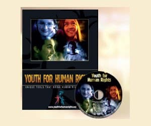 Free Info Kit, DVD, Booklets, Educational Materials From Youth For Human Rights Program