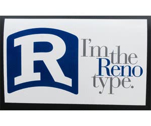 Free Reno Type Bumper Stickers