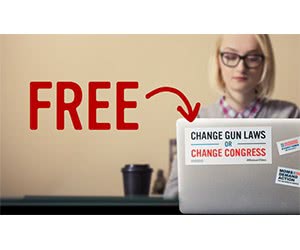 Free ”Change Gun Laws Or Change Congress” Sticker