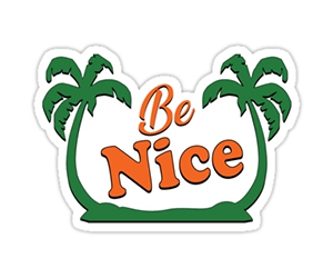 Free Be Nice Sticker