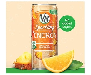 Free V8+ Energy Sparkling Water