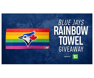 Free Blue Jays Rainbow Towel