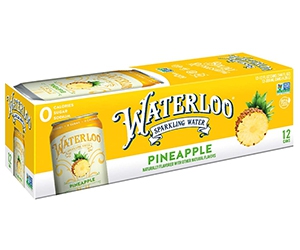 Free Waterloo Sparkling Water With A Pineapple Taste