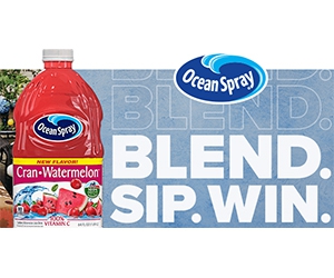 Win Ultimate Patio Refresh, Premium Blender And More Prizes From The Ocean Spray