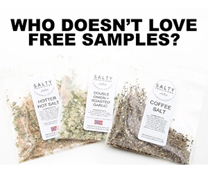 Free x3 Infused Sea Salts And Seasonings Sample Packets From Salty Provisions