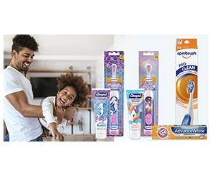 Free Spinbrush Power Toothbrush And Arm & Hammer AdvanceWhite Toothpaste
