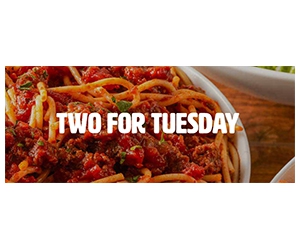 Free Pasta at Buca Di Beppo Every Tuesday